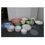 Vintage Glass Bowls-Fireking, Anchor Hocking, Vintage Glass Bowls-Fireking, Anchor Hocking,