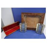 3 Shadow Boxes-1 Wooden, 2 Glass&more