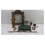 Vintage Cast Iron Lot-Water Pump, Angel,Cast iron& Vintage Cast Iron Lot-Water Pump, Angel,Cast iron&