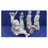 4 Porcelain Figures made in Spain 4 Porcelain Figures made in Spain
