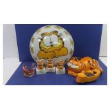 Garfield Lot-Phone, 2-1978 Enesco Figurines,