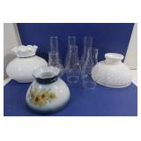 Vintage Glass Lamp Shades Vintage Glass Lamp Shades