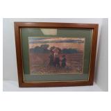 In the Mowing Print by Winslow Homer signed