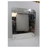 NIB Engraved Mirror w/Rosettes-24x30"