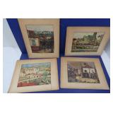 4 Art Prints by Maurice Utirillo 4 Art Prints by Maurice Utirillo