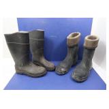 2 Pr. Muck Boots-Sz 9 & 12