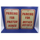 2 Metal Signs 2 Metal Signs