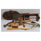 Misc Wood Lot-Paper Towel Holder, Log Cabin, Misc Wood Lot-Paper Towel Holder, Log Cabin,