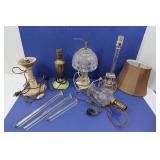 Vintage Marble & Glass Lamps & more