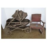 Vintage Lot-Baby Stroller, Child