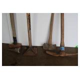 Misc Tool Lot-Axe, Pick, Tamper, Sledge Misc Tool Lot-Axe, Pick, Tamper, Sledge
