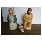 Vintage Outside Plastic Christmas Figurines