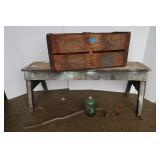 Wooden Sunshine Fruit Box & Wooden Bench Wooden Sunshine Fruit Box & Wooden Bench
