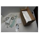 NIB Trumpet Blue Hangin Light& 1used Trumpet White NIB Trumpet Blue Hangin Light& 1used Trumpet White