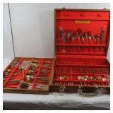 143 Pcs Nickel/Bronze Silverware Flatware Set in