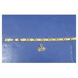 14K Yellow Gold Bracelet-10.9gr (broken)
