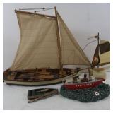 Wood & Metal Model Boats & Sailing Ships