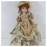 Emerald Collection Porcelain Doll w/Stand