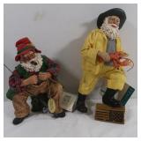 2 Collectible Clothtique Possible Dreams Santas