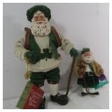 2 Collectible Clothtique Possible Dreams Santas