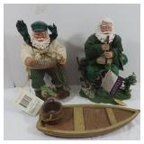 2 Collectible Clothtique Possible Dreams Santas