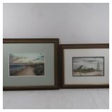 2 Seaside Framed Pictures by Isabelle Shield