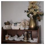 Home Decor-2 Partylite Sleighs, Doves, Snomman