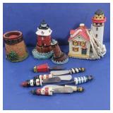 3 Lighthouses, Electric LIghthouse,7 Butter Knives