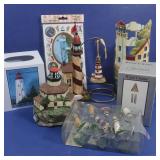 Home Decor-Lighthouses, Shower Curtain Hooks&more