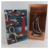 Metal Sailing Ship Wall Hanging, Photo Album