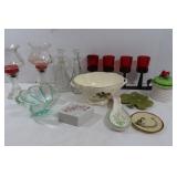 Kitchen Lot-Cruets, Glassware &more