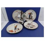 Collectible Norman Rockwell Plates & Cups