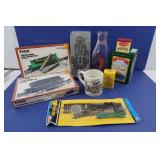 Tyco HO Train Cars,Vintage Weimer Milk Bottle&more