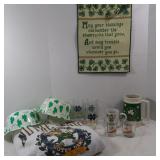 Irish Themed Glassware, Hats, Notre DameSweatshirt