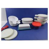 6 Corningware Soup Bowls, Pyrex &more