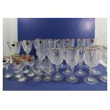 Crystal Wine Glasses, Cordials