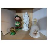 Irish Bobblehead,Snowglobe,Ceramic Bell & Figurine