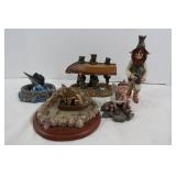 Blarney Canoe Carrying Dwarfs, Fishing Statue