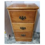 Small 3 Drawer Night Stand-14"Wx12"Dx27"H
