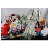 Assorted Stuffed Dolls/Animals