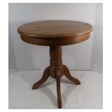 Small Round Solid Oak Table-24"Rdx24"H