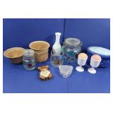 Home Decor incl.2 Wstmld.Glass  Candle Holders