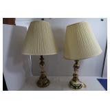 2 Lamps w/Shades-30"H(as is)