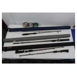 4 Fishing Rods-2 Open Face Reels-1 Mitchell& Line