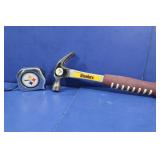 Misc Pgh Steelers Tape Measure & Hammer
