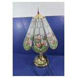 Glass & Brass Table Lamp