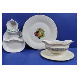 Lenox Lot-Candy dish, Gravy Bowl, Fruit Plates
