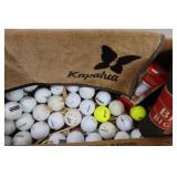 Misc Golf Lot-Balls, tees, Gloves, Towel & more
