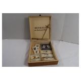 Vintage Lot-Champagne Box, Tie Tacks & Clips