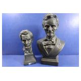 2 Lincoln Ceramic Statues(2 chipped)